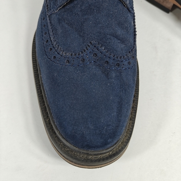 Bourgeois Boheme Vegan Blue Suede Leather Oxfords Lace Up Men\'s Shoes Size 8 main image 8